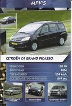 Kw27038 autokaartje citroen c4 grand picasso, Ophalen of Verzenden, Zo goed als nieuw, Auto's