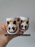 Panda beer peper en zoutstel, porselein D5xH6cm, Ophalen of Verzenden, Nieuw