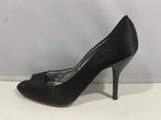 Seventy, maat 38.charmante zwarte peeptoe pumps., Verzenden, Zwart, Zo goed als nieuw, Seventy