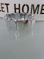 a023zilverkleurige armband, Sieraden, Tassen en Uiterlijk, Armbanden, Ophalen, Nieuw, Zilver, Kunststof of Plastic