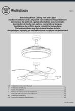Westinghouse Plafondventilator met Licht, Nieuw, Ophalen of Verzenden, Modern, Minder dan 50 cm