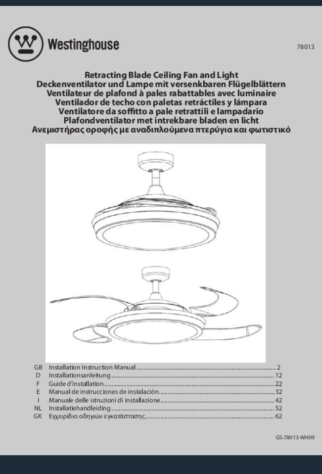 Westinghouse Plafondventilator met Licht, Huis en Inrichting, Lampen | Hanglampen, Nieuw, Minder dan 50 cm, Kunststof, Metaal