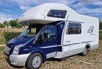 Hymer gezinscamper met stapelbed, garage en grote badkamer, Alkoof, Ringverwarming, Ford, Treinzit