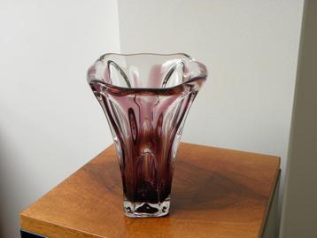 Fifties Design Vaasje Bayel, Paars/Kristal beschikbaar voor biedingen