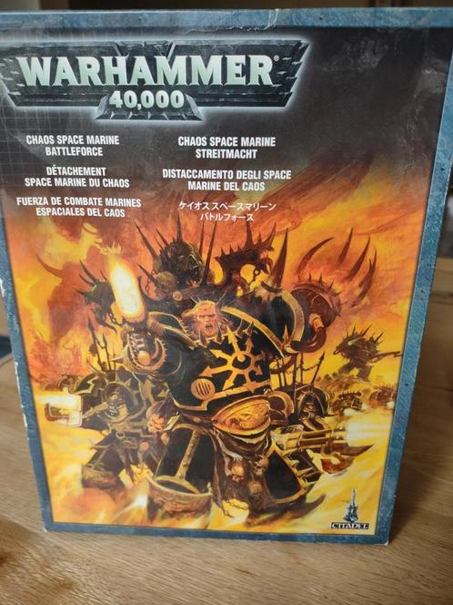 Chaos space marines battleforce 2007, Hobby en Vrije tijd, Wargaming, Zo goed als nieuw, Figuurtje(s), Geverfd, Ophalen of Verzenden