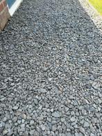 GRATIS! Split Antraciet ongeveer 150 kg, Tuin en Terras, Grind, Keien en Split, Ophalen of Verzenden, Gebruikt, Basalt, Split