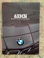 Amerikaanse brochure BMW 633CSi 1981 USA, Boeken, Auto's | Folders en Tijdschriften, Nieuw, Ophalen of Verzenden, BMW, BMW