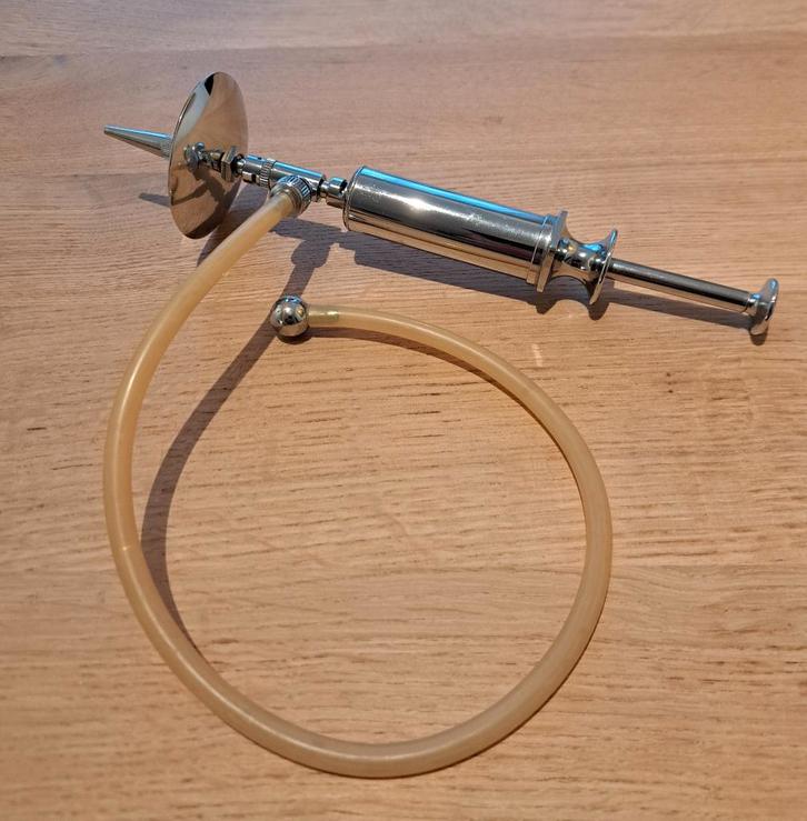 Henke automatische oorspuit, Antiek en Kunst, Antiek | Gereedschap en Instrumenten, Ophalen of Verzenden
