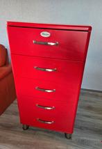 Malibu Ladekast - Rood, Huis en Inrichting, Overige materialen, Gebruikt, Met lade(s), 50 tot 100 cm