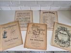 Oude bladmuziek 5 stuks 1 niet compleet, Ophalen of Verzenden, Gebruikt, Artiest of Componist, Klassiek