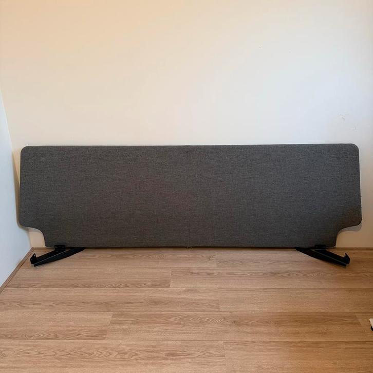 Auping Essential Hoofdbord 200cm - grijs & gestoffeerd, Huis en Inrichting, Slaapkamer | Bedden, Gebruikt, Tweepersoons, Overige maten