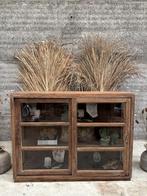 Prachtig oud dressoir lengte 161 cm, Met deur(en), Glas, 150 tot 200 cm, Ophalen of Verzenden