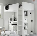 Smastad Hoogslaper incl. Kast + Bureau & Materialen, Huis en Inrichting, Eenpersoons, Ophalen of Verzenden, Zo goed als nieuw