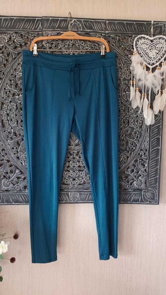 Triple Nine Travelstof Broek XL Turquoise/Blauw, Kleding | Dames, Broeken en Pantalons, Zo goed als nieuw, Maat 42/44 (L), Blauw