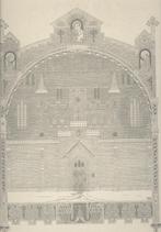 Zeldzame litho H.P. Berlage toneelontwerp Kloostergevel 1896, Ophalen of Verzenden