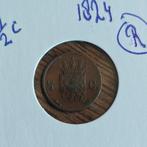 ½ Cent 1824 - Willem I, Postzegels en Munten, Munten | Nederland, Ophalen of Verzenden, Koning Willem I, Overige waardes, Losse munt