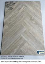 64m2 Visgraat Pvc click Beige integreerde ondervloer = €962