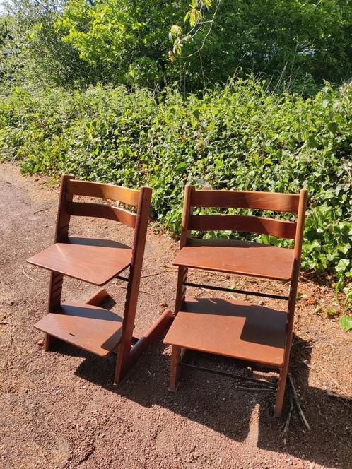Stokke Tripp Trapp stoel twee stuks, Kinderen en Baby's, Kinderstoelen, Gebruikt, Meegroeistoel, Ophalen