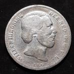 1/2 Gulden 1860 Willem III, Postzegels en Munten, Munten | Nederland, ½ gulden, Koning Willem III, Verzenden, Zilver