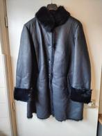 Nieuwe Lamsleren Winterjas met Lamsvacht Voering, Blauw, Maat 46/48 (XL) of groter, Nieuw, Ophalen of Verzenden