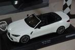 1:18 BMW M4 CABRIO 2021 white Minichamps WRH, Verzenden, Zo goed als nieuw, Auto, MiniChamps