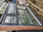 Groot kozijn met 2 draairamen Koopje, Doe-het-zelf en Verbouw, Kozijnen en Schuifpuien, Ophalen of Verzenden, Zo goed als nieuw