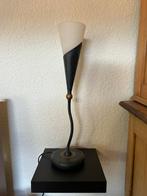 Elegante tafellamp met glazen kap 2stuks, Ophalen, Gebruikt, Glas, Minder dan 50 cm