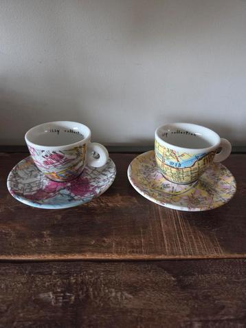 2 Illy Collection World Cups 1998 Robert Rauschenberg  beschikbaar voor biedingen