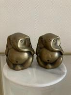 Mid century messing olifantjes buddha-achtig, Ophalen of Verzenden