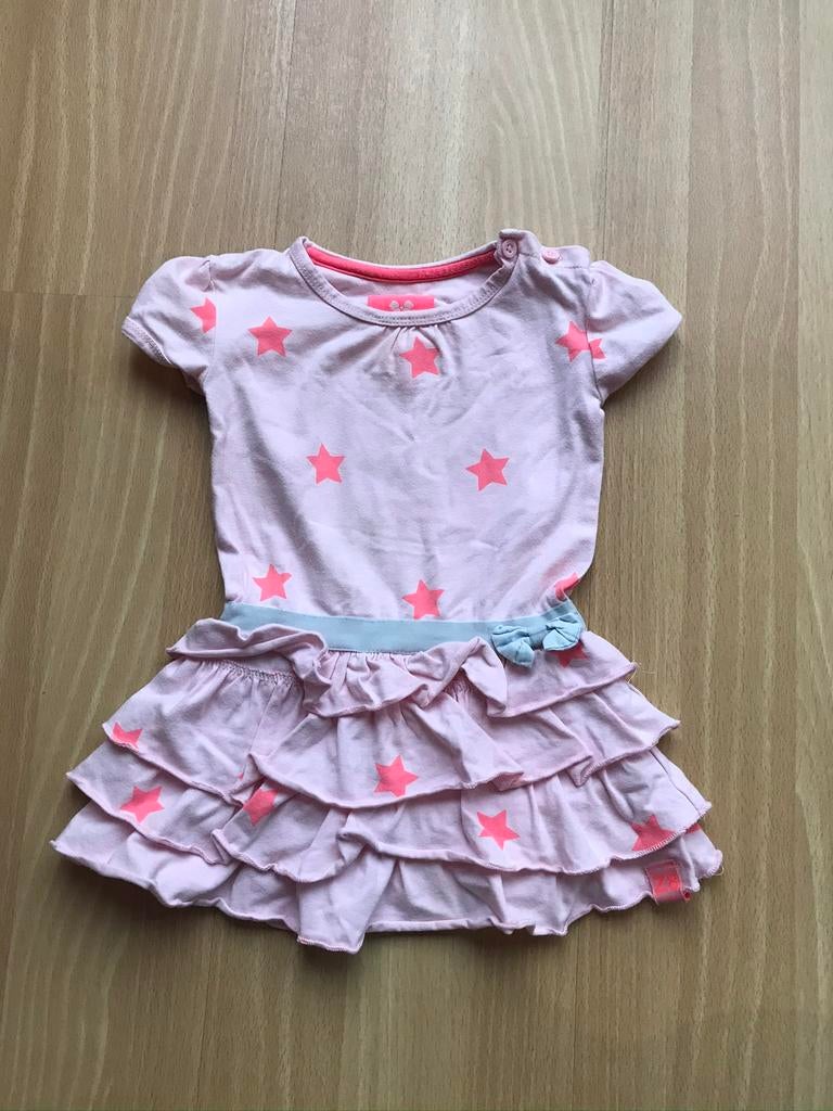Z8 jurk meisje roze met sterren mt 74 zgan style: Chayenne, Ophalen of Verzenden, Zo goed als nieuw, Meisje, Jurkje of Rokje