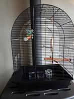Vogelkooi zo goed als nieuw, met toebehoren, Dieren en Toebehoren, Ophalen of Verzenden, Zo goed als nieuw, Metaal, Vogelkooi