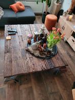 Indonesische Bielzen Salontafel - 150x120x40 cm, Gebruikt, Ophalen of Verzenden, Minder dan 50 cm, Industrieel