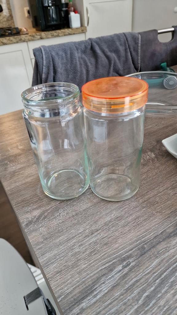 Glazen Potten - Zo Goed Als Nieuw (1 Deksel Kapot), Huis en Inrichting, Keuken | Keukenbenodigdheden, Zo goed als nieuw, Ophalen of Verzenden