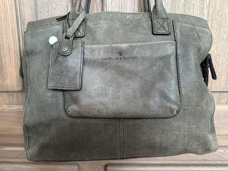 Castelijn & Beerens Schoudertas Laptopvak, Computers en Software, Laptoptassen, Gebruikt, 15 inch, Ophalen of Verzenden