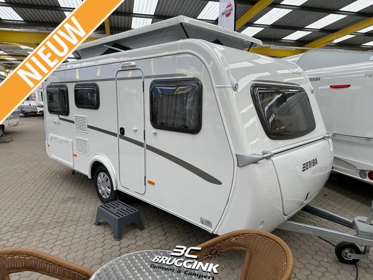 Eriba Feeling 425 - BORCULO, Caravans en Kamperen, Caravans, tot en met 3, Standaardzit, Eriba, Dwarsbed, Overige typen, 4 tot 5 meter