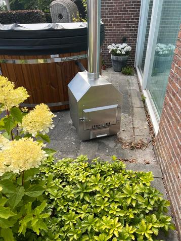 Houtkachel Nieuw - voor zwembad of hottub - uitverkoop beschikbaar voor biedingen