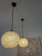 Twee prachtige murano glazen hanglampen, Huis en Inrichting, Lampen | Hanglampen, Ophalen of Verzenden, Gebruikt, Glas, 50 tot 75 cm