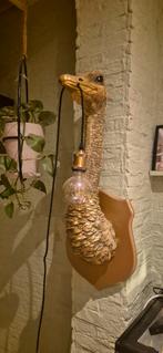 Franz Josef Struisvogel Wandlamp, Huis en Inrichting, Lampen | Wandlampen, Ophalen, Gebruikt, Hout, Retro