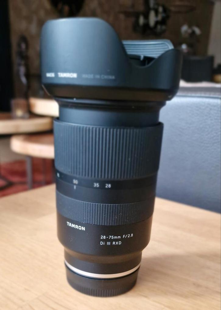 Tamron 28-75mm f/2.8 Di III RXD voor Sony FE + UV Filter, Audio, Tv en Foto, Fotografie | Lenzen en Objectieven, Zo goed als nieuw
