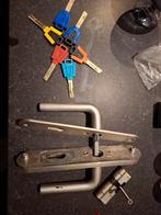 Deurbeslag met slot en sleutels (met certificaat), Doe-het-zelf en Verbouw, Hang- en Sluitwerk, Ophalen of Verzenden, Gebruikt