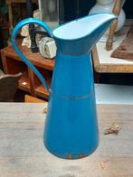 Brocante turquoise emaille lampetkan, Antiek en Kunst, Antiek | Emaille, Ophalen of Verzenden