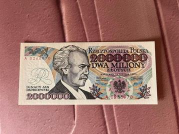 Polen 2.000.000 Zlotych UNC beschikbaar voor biedingen