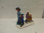 lemax Shoppers sled kerstdorp poppetjes figurines kerst slee, Diversen, Kerst, Ophalen of Verzenden