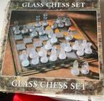 Schaakspel van glas, Hobby en Vrije tijd, Gezelschapsspellen | Bordspellen, Een of twee spelers, Ophalen, Zo goed als nieuw, Onbekend