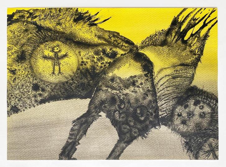 gemengde techniek - Jan Houwe Kuiper, Antiek en Kunst, Kunst | Schilderijen | Klassiek, Ophalen