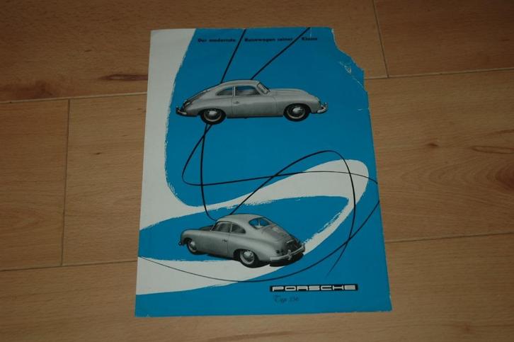 Porsche 356 Pré-A - 1300 tot en met 1500 S -  Folder, Boeken, Auto's | Folders en Tijdschriften, Gelezen, Porsche, Verzenden