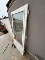 Merbau Tuindeur met Glas, Doe-het-zelf en Verbouw, 80 tot 100 cm, Ophalen of Verzenden, 200 tot 215 cm, Hout