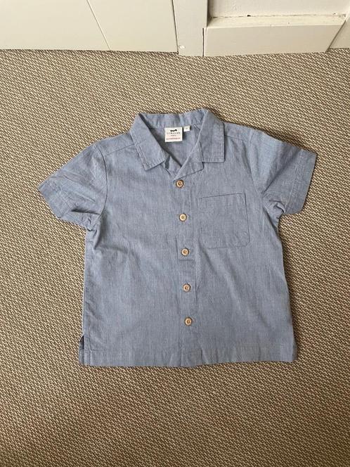 Katoenen blousje overhemd korte mouw Maat 98, Kinderen en Baby's, Kinderkleding | Maat 98, Zo goed als nieuw, Jongen, Overhemd of Blouse