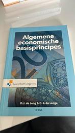 C.J. Lange - Algemene economische basisprincipes, C.J. Lange; D.J. de Jong, Economie, Ophalen of Verzenden, Zo goed als nieuw