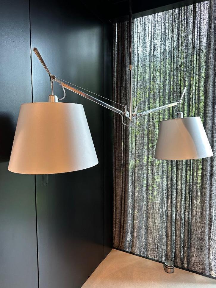 Artemide Tolomeo Suspenzione Diffusiore hanglamp lamp, Huis en Inrichting, Lampen | Plafondlampen, Zo goed als nieuw, Metaal, Stof